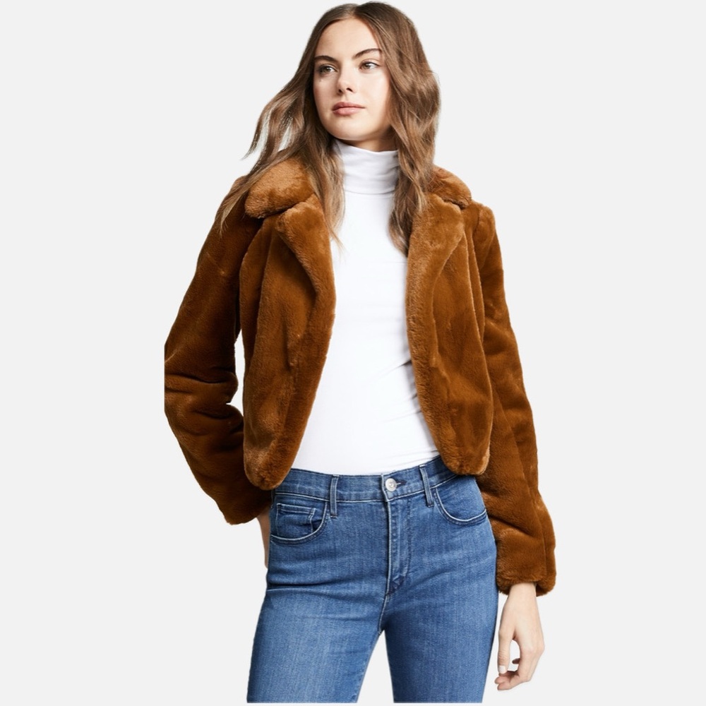Blank NYC Teddy Jacket in Rich Brown